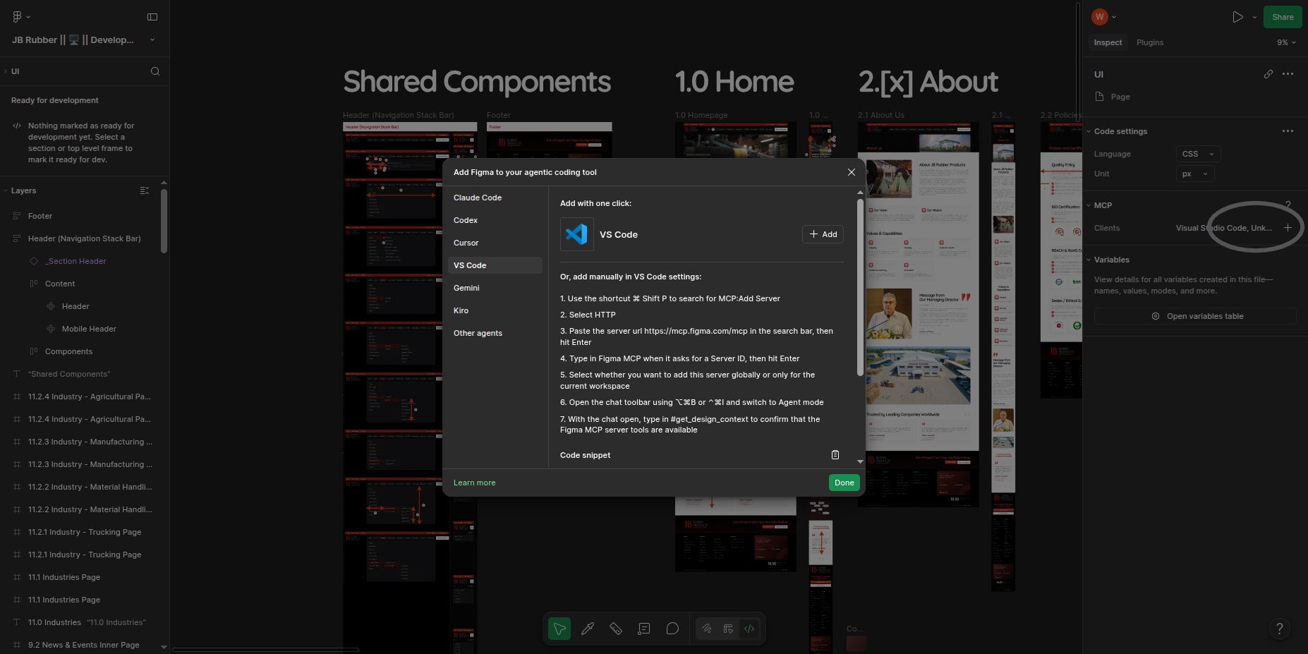 Figma MCP VS Code popup